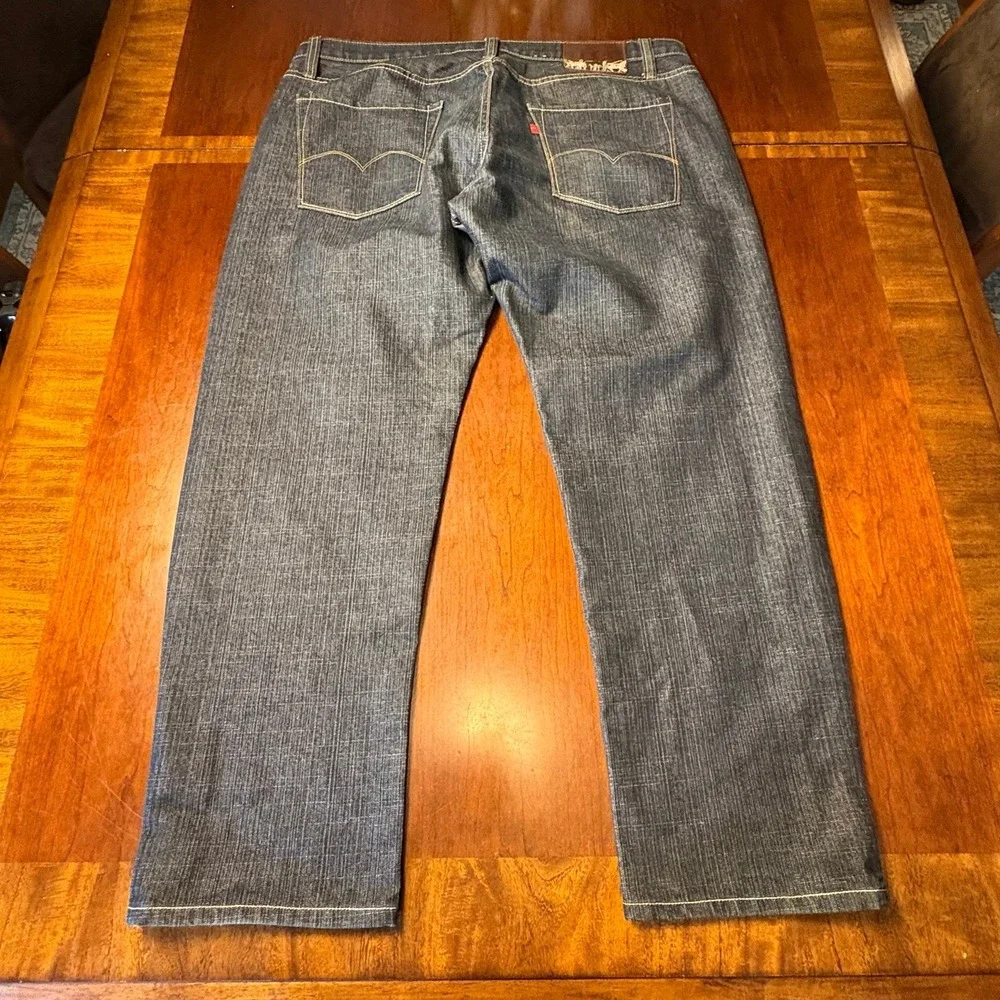 Levi's Capital E Hesher Regular Straight Dark Wash‎ Jeans Size 42